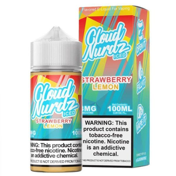 Cloud Nurdz Strawberry Lemon Iced Vape Juice