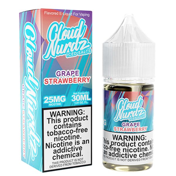Cloud Nurdz TFN Salts Grape Strawberry Iced