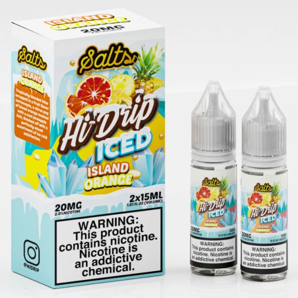 Hi-Drip Salts Iced Island Orange - 2 Pack