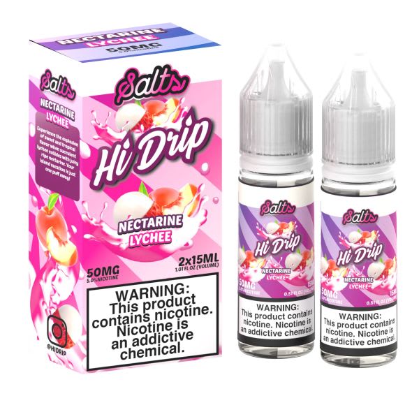 Hi-Drip Salt Nectarine Lychee - 2 Pack