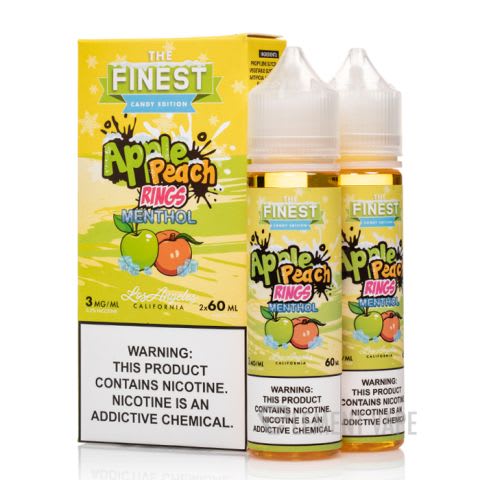 The Finest Apple Peach Rings Menthol - 2 Pack