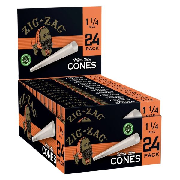 Zig Zag Ultra Thin Paper Cones