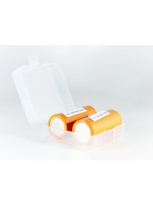 2x - 26650 Battery Clear Case