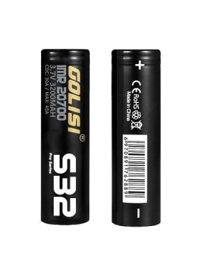 Golisi S32 20700 3200mAh Battery - 2 Pack