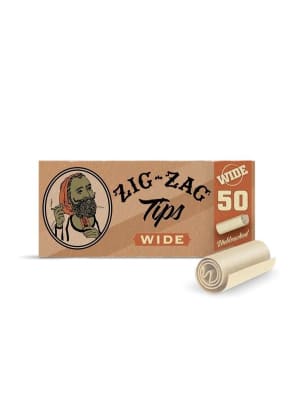 Zig-Zag Wide Rolling Tips - 50 Pack