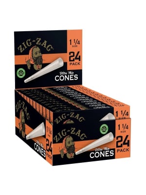 Zig Zag Ultra Thin Paper Cones