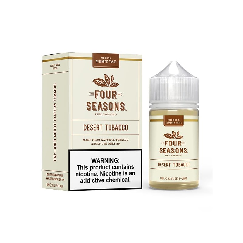 RY4 Vape Four Seasons Virginia Tobacco 60ml Vape Juice Electric Tobacconist  Australia Four Seasons Desert Tobacco Salt 30ml E-juice 1