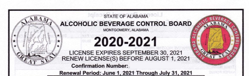Alabama Tobacco License