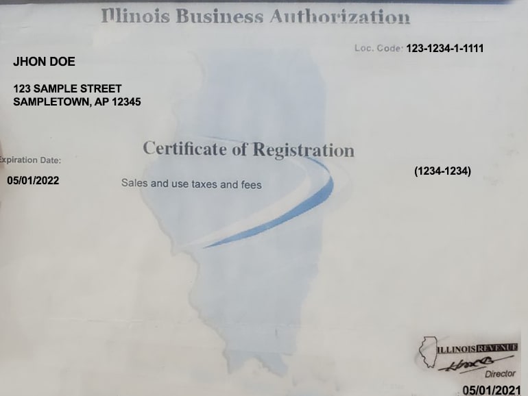 Illinois Sale and Use Permit