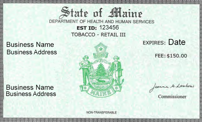 Maine Tobacco License