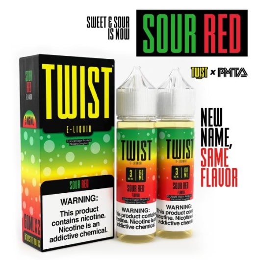 Twist Sour Red 2 Pack Eliquid Vaporbeast